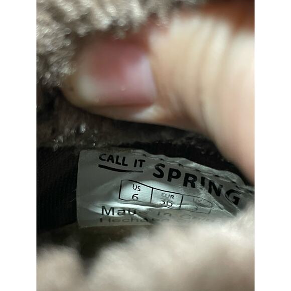 Call It Spring Women's Size 6 Faux Fur Leather Ankle Bootie Shoes Brown - Picture 11 of 13